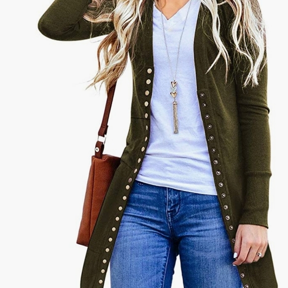 🔥 Women's Long Sleeve Snap Button Down - Picture 4 of 5